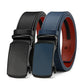 Holes-Free One-Handed Operation Micro-Adjustable Genuine Leather Belt
