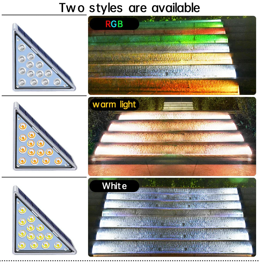 Super Bright Waterproof Solar Decor Garden Stairs Lighting