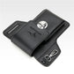Vintage Multi-Layer Belt Phone Holster with Key Hook & Front Pocket