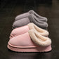Thick Supportive Sole Lightweight Consistent Temperature Insulation Unisex  Winter Slippers