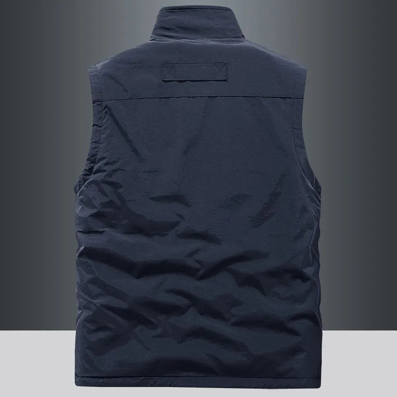 Casual Thermal Double-Sided Wear Multi-Pocket Men's vest