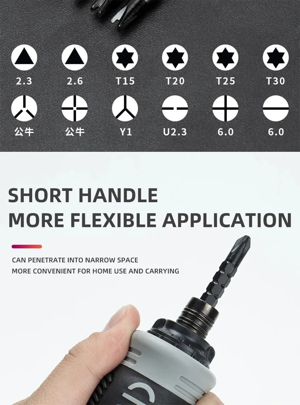 Telescopic Magnetic 13 In 1 Mini Ratchet Precision Screwdriver