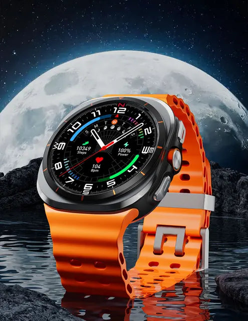 SeniorSafe Large Display Health Monitoring & Emergency SOS Senior Friendly Smartwatch