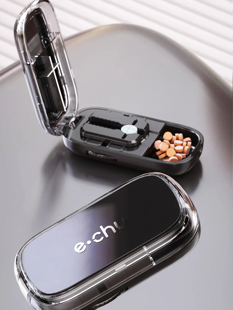 Japanese Smart Pills Splitter (Halved / Quartered) with Storage Organizer