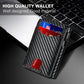 Premium Carbon Fiber RFID Protection Quick-Access Credit Card Holder Wallet
