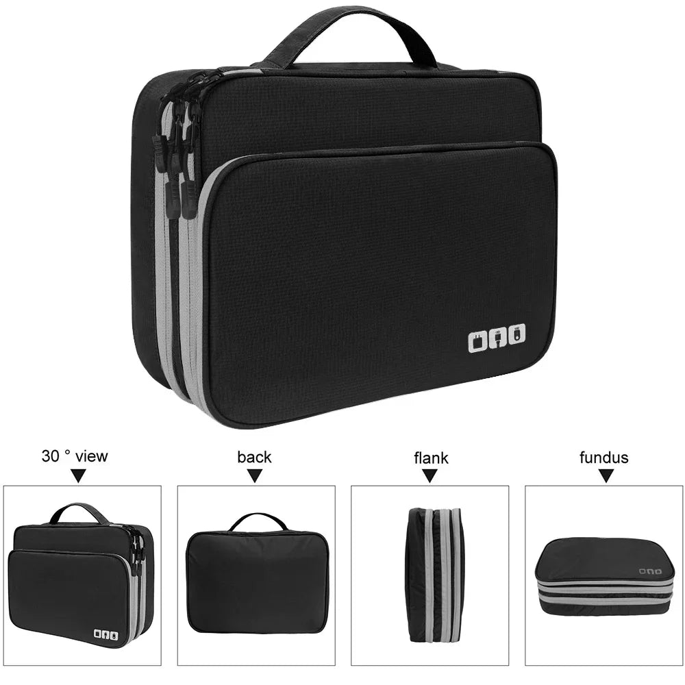 SmartPack – A three-layer Padded Multi-Compartment Waterproof Tech Organizer