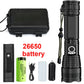 Ultra -Powerful Telescopic Zoom Impact Resistant LED Flashlight