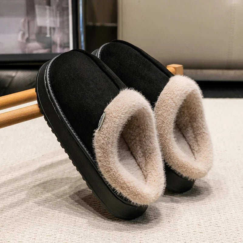Thick Supportive Sole Lightweight Consistent Temperature Insulation Unisex  Winter Slippers