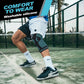 Knee Support Compression Gel Sleeve with Side Stabilizers & Velcro Straps