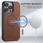 Wallet iPhone Case Compatible with MagSafe Magnetic Wireless Charging