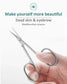 Professional Medical-Grade Stainless Steel Thin Blade Cuticle Scissors
