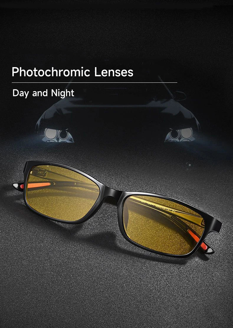 Ultra-Light Photochromic Day and Night Driving Sunglasses