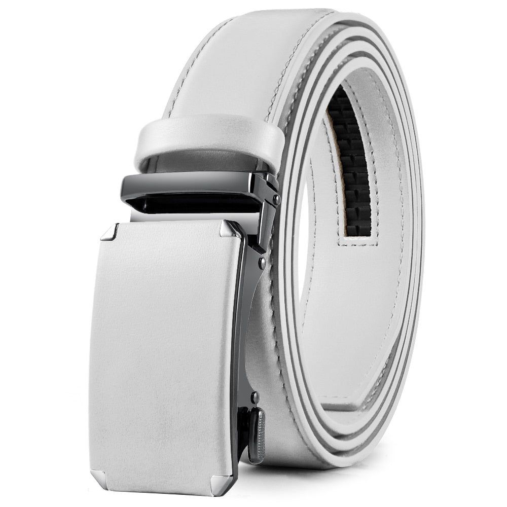 Premium Automatic Genuine Leather Ratchet Mechanism Belt