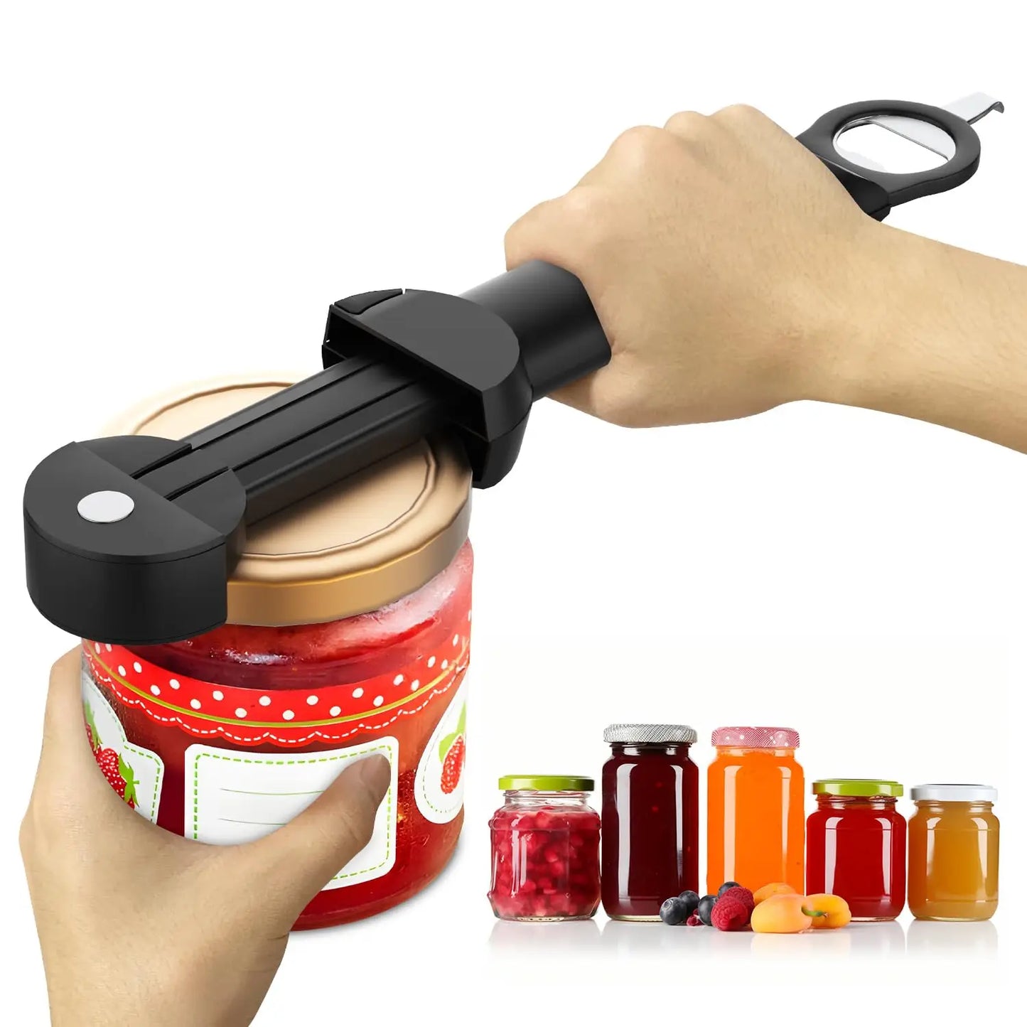 SeniorComfort No-Strain Adjustable Multifunctional Can/Bottle/Jar Opener