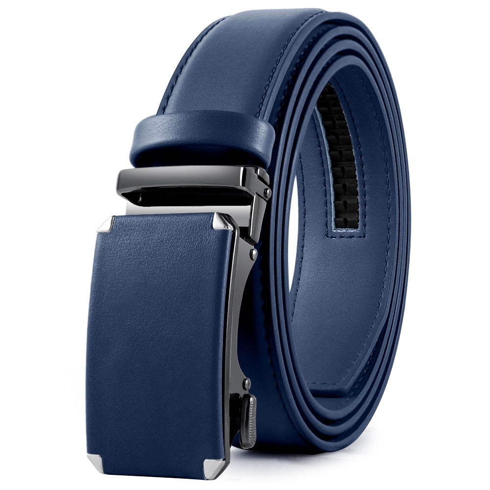Premium Automatic Genuine Leather Ratchet Mechanism Belt
