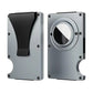 Carbon Fiber RFID Protection Metal Card & Cash Wallet with Air-Tag Holder