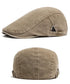 Vintage Soft Cotton Breathable Lightweight Adjustable Fit Newsboy Cap