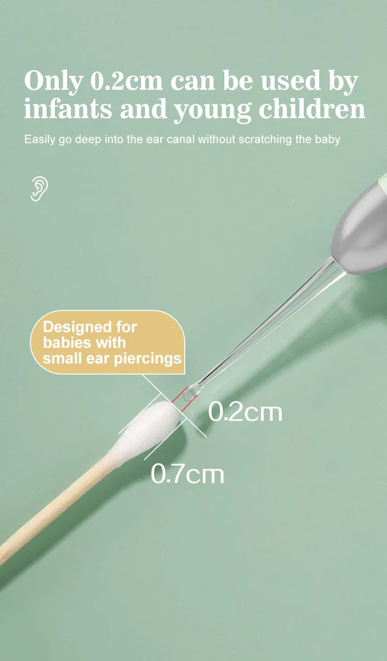 Extra-Safe Family Ear Cleaning Kit with LED Light, Magnifier, Tweezers & Multiple Spoon Heads