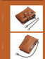 Genuine Leather Vintage RFID Blocking  Men Wallet With Chain