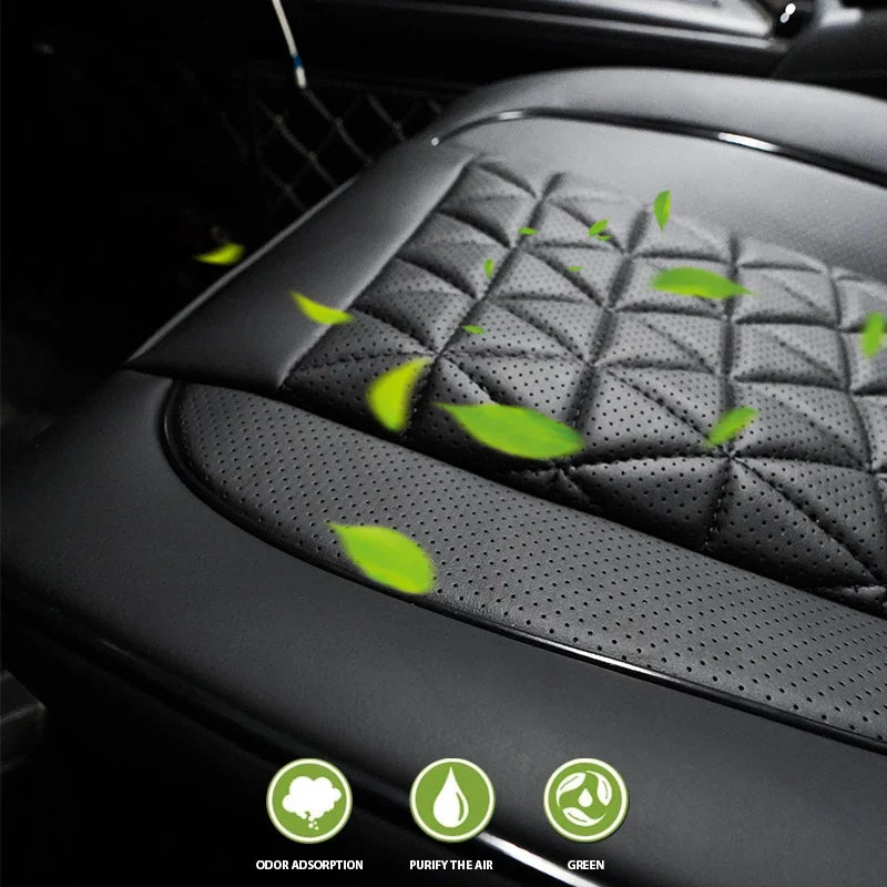 Deluxe PU Leather Car Seat Cover – Padded, Breathable & Universal Fit