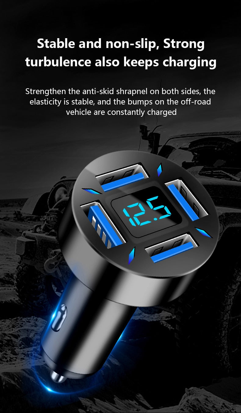 Super Fast 66W USB Car Charger with PD Quick Charge Port