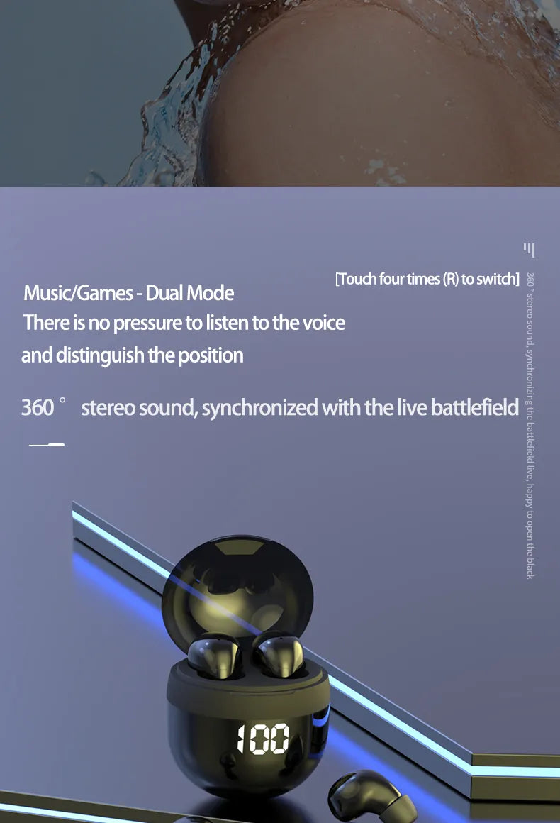 Invisible Noise Reduction Bluetooth Ultra-lightweight Micro Earbuds