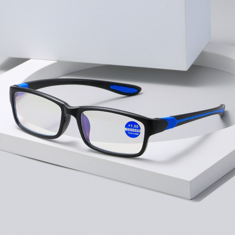 Sporty Anti-blue Light TR90 Flexible Reading Glasses