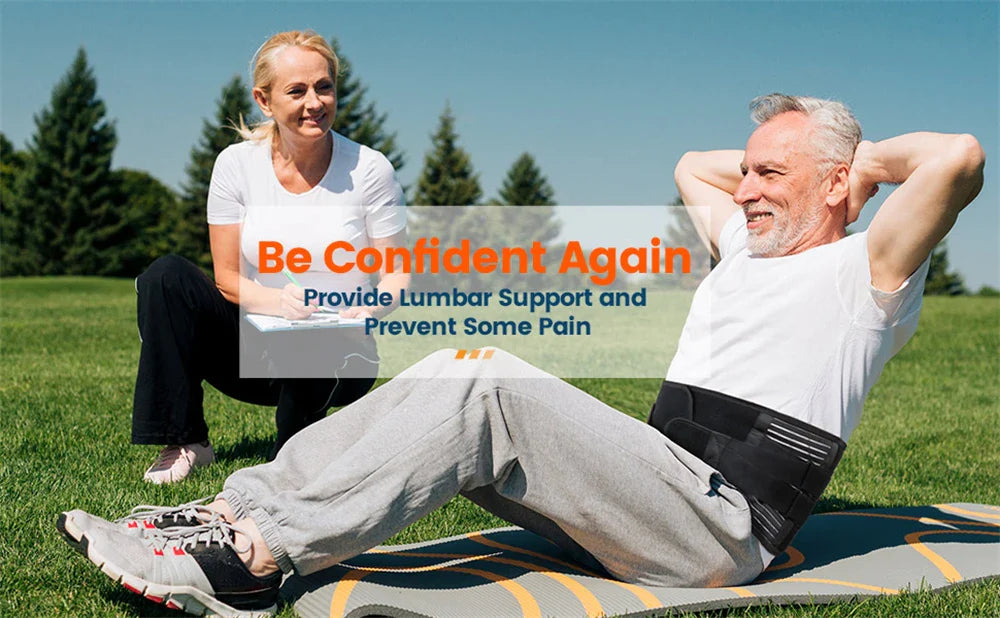 Orthopedic Advanced Lumbar Support Brace with 3D Cushion Pad for Focused Relief