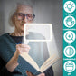 Handheld High Clarity 5X Magnifying Foldable Reading Magnifier With 48 LED Lights