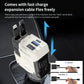 120W Super-Fast 4-in-1 Adjustable Retractable Car Charger with Digital Voltage Display
