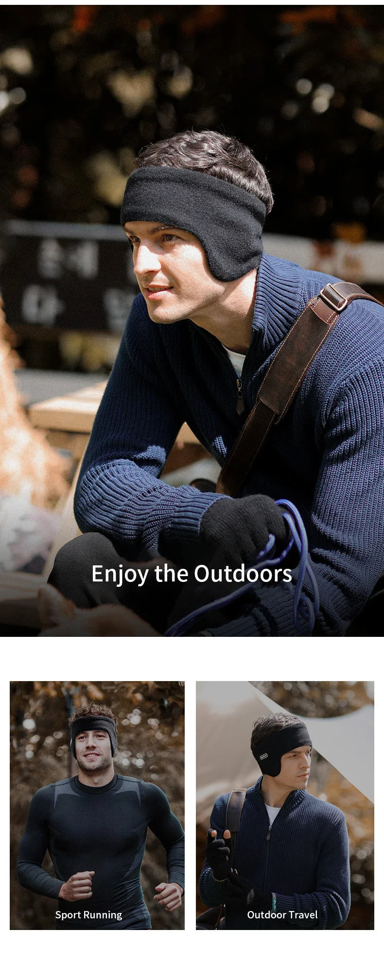 Men's Winter Padded Ear Muffs – Thick & Warm Design