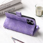 Full Screen Protection Deluxe Zipper Wallet Case with Foldable Kickstand for iPhone