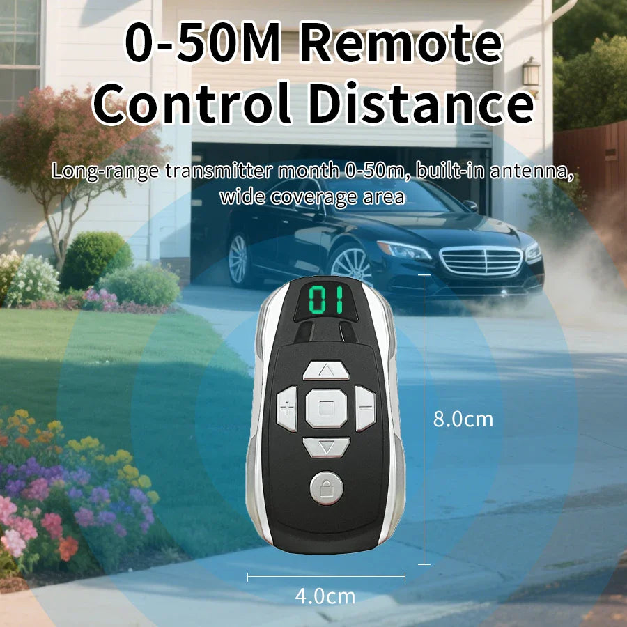 GateMaster 20-Channel Rechargeable 300–915MHz Frequency Smart Remote Duplicator