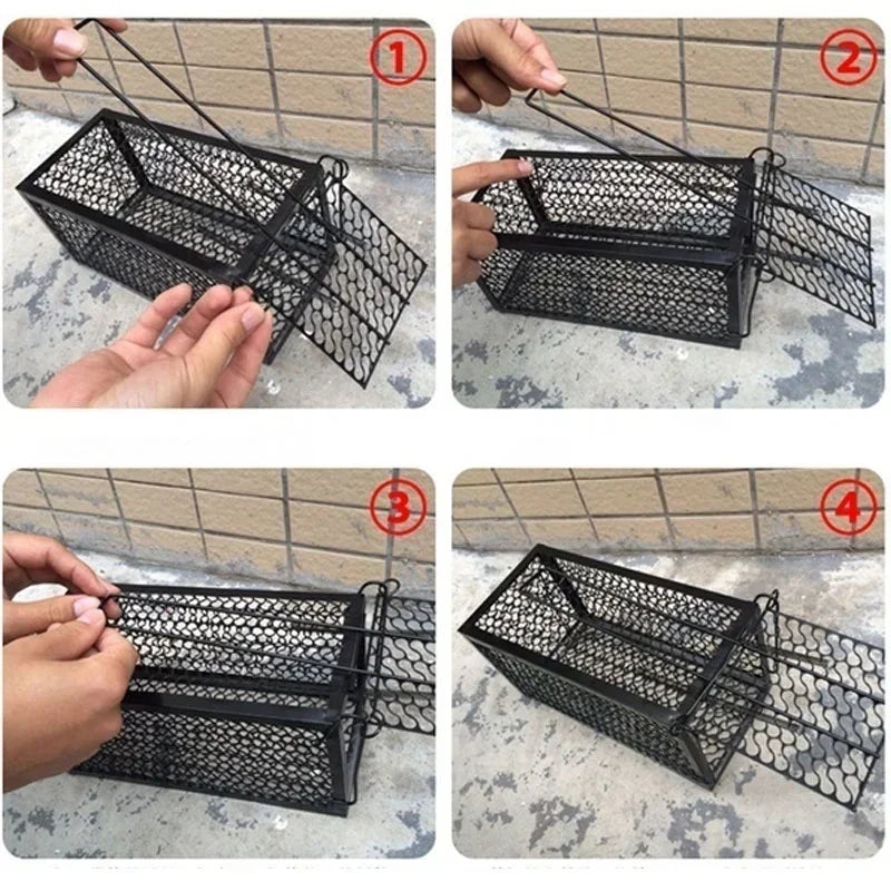 Metal Construction Smart Self-locking Safe and Humane Mousetrap