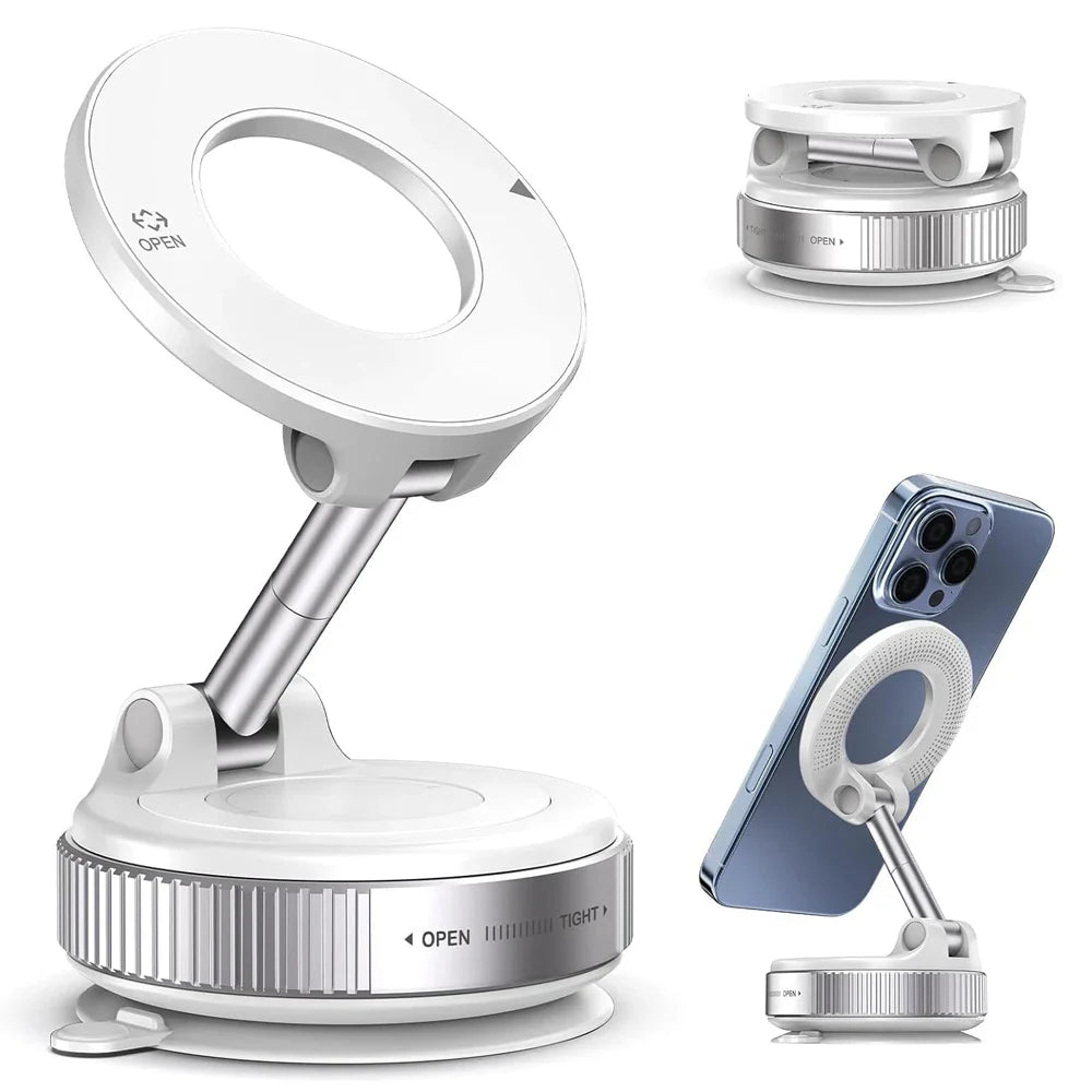 Multi-Angle Dashboard & Windshield Magnetic and Advanced Vacuum Suction Car Mount