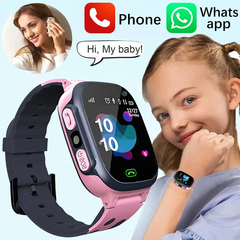 Kids GPS Tracker SOS Call Waterproof Smartwatch