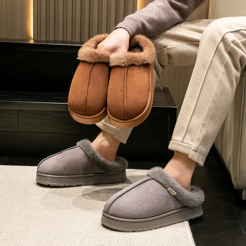 Thick Supportive Sole Lightweight Consistent Temperature Insulation Unisex  Winter Slippers