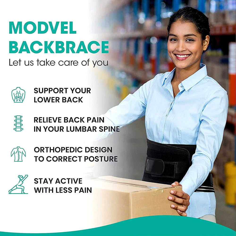 Orthopedic Advanced Lumbar Support Brace with 3D Cushion Pad for Focused Relief