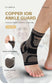 Medical-Grade Copper-Infused Fabric Ankle Brace for Pain Relief & Fast Recovery