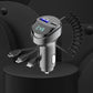 ChargeMaster 5-in-1 Retractable Pro Car Charger with Voltage Display