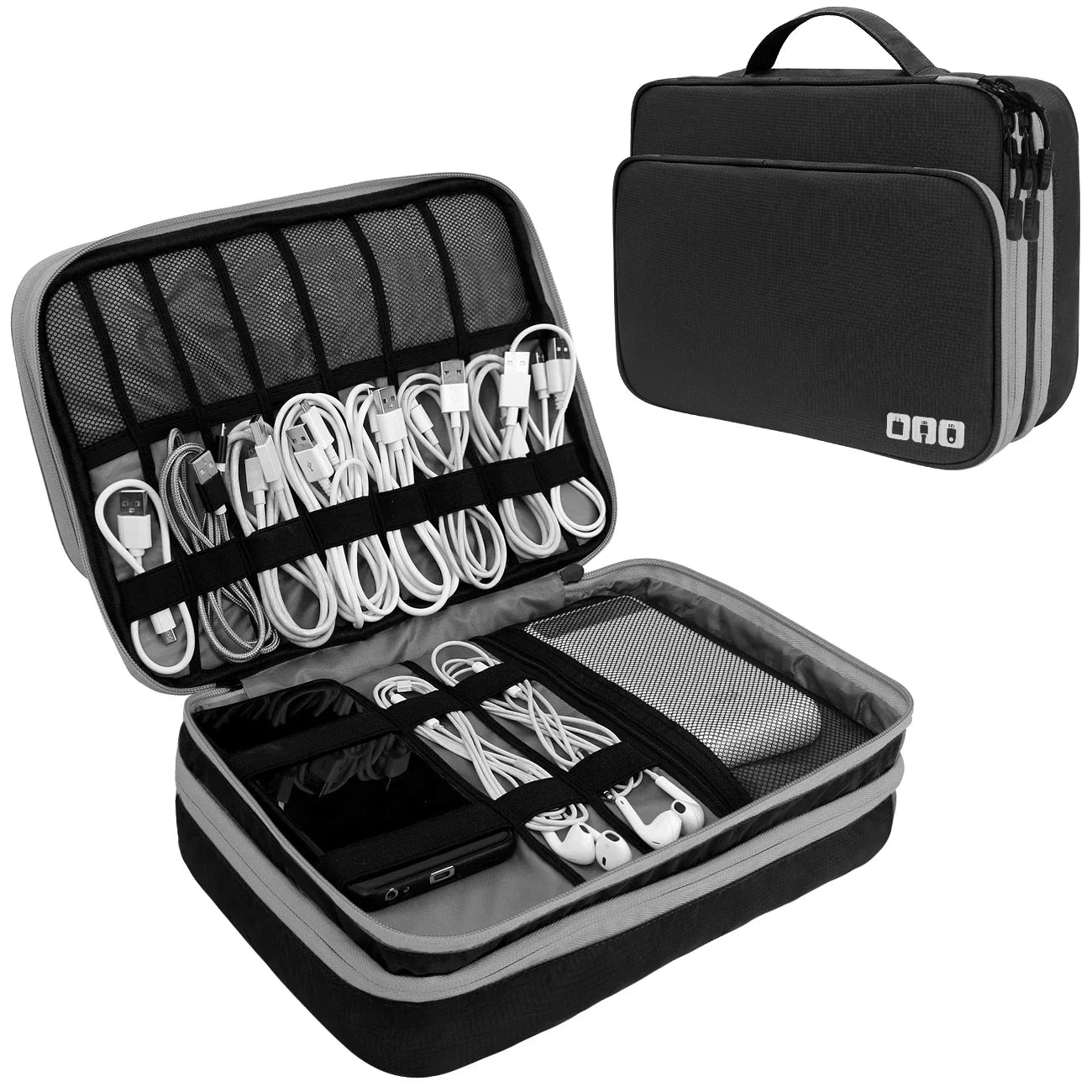 SmartPack – A three-layer Padded Multi-Compartment Waterproof Tech Organizer