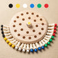 Wooden Memory & Focus Brain Boosting Peg Puzzle Game for Seniors