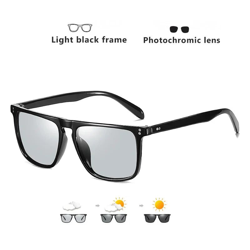 Anti-Glare Photochromic Polarized Day & Night Vision Driving Sunglasses
