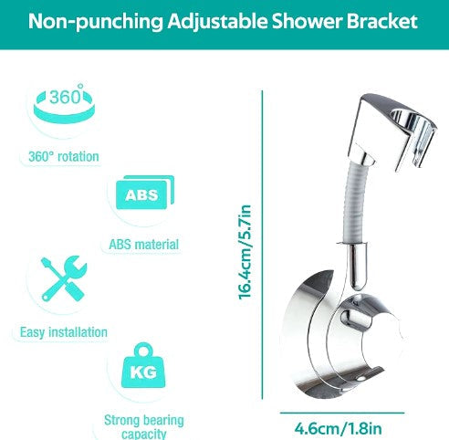 AquaGrip 360° (Punch-Free) Suction Cup Shower Mount