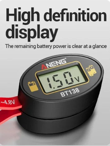 SlotFree Open-Fit Magnetic Multi-Battery Tester with Self-Powered LCD Display