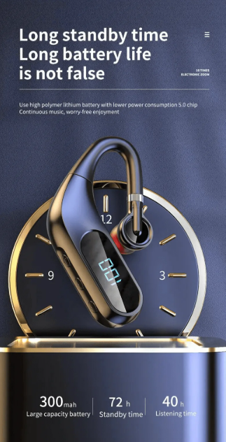 Led Digital Display HD Sound & Noise Reduction In-Ear Headset