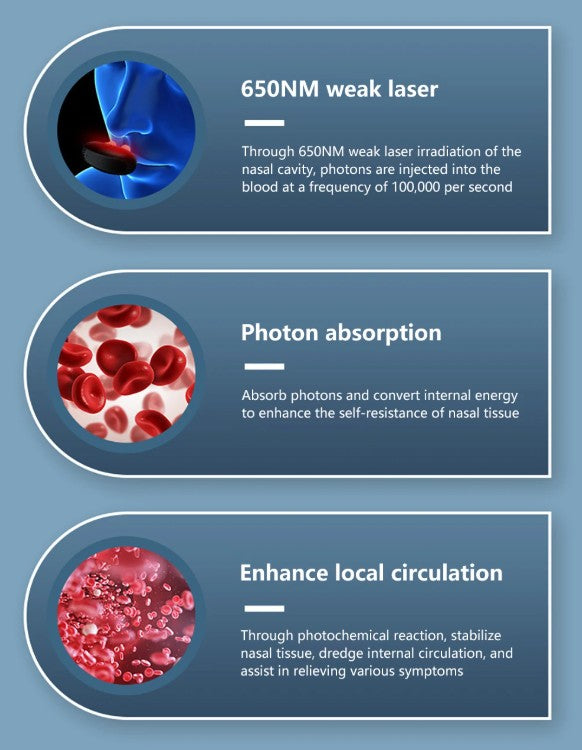 Advanced High-Frequency Pulse &  Red Light Rhinitis And Allergy Nasal Therapy Device