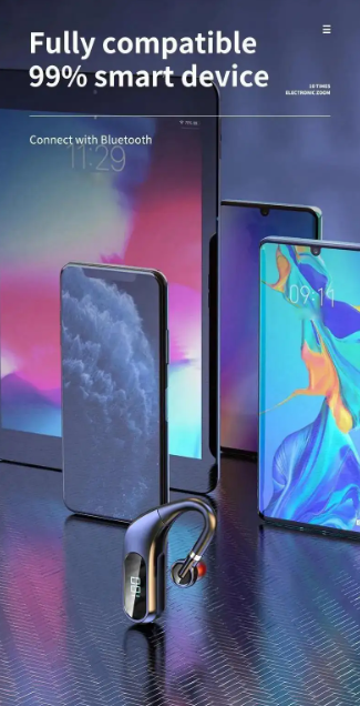 Led Digital Display HD Sound & Noise Reduction In-Ear Headset