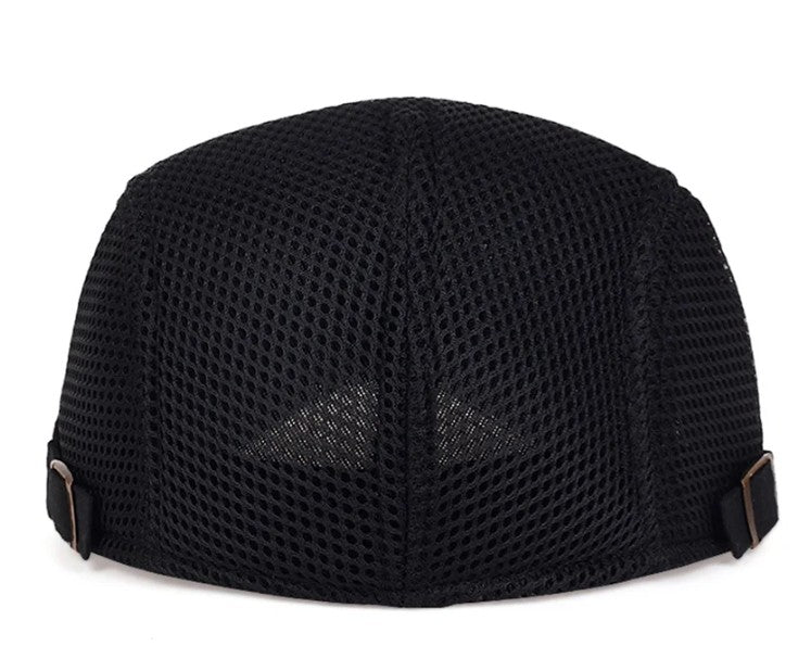 BreezeFit Adjustable Lightweight Breathable Mesh Newsboy Cap
