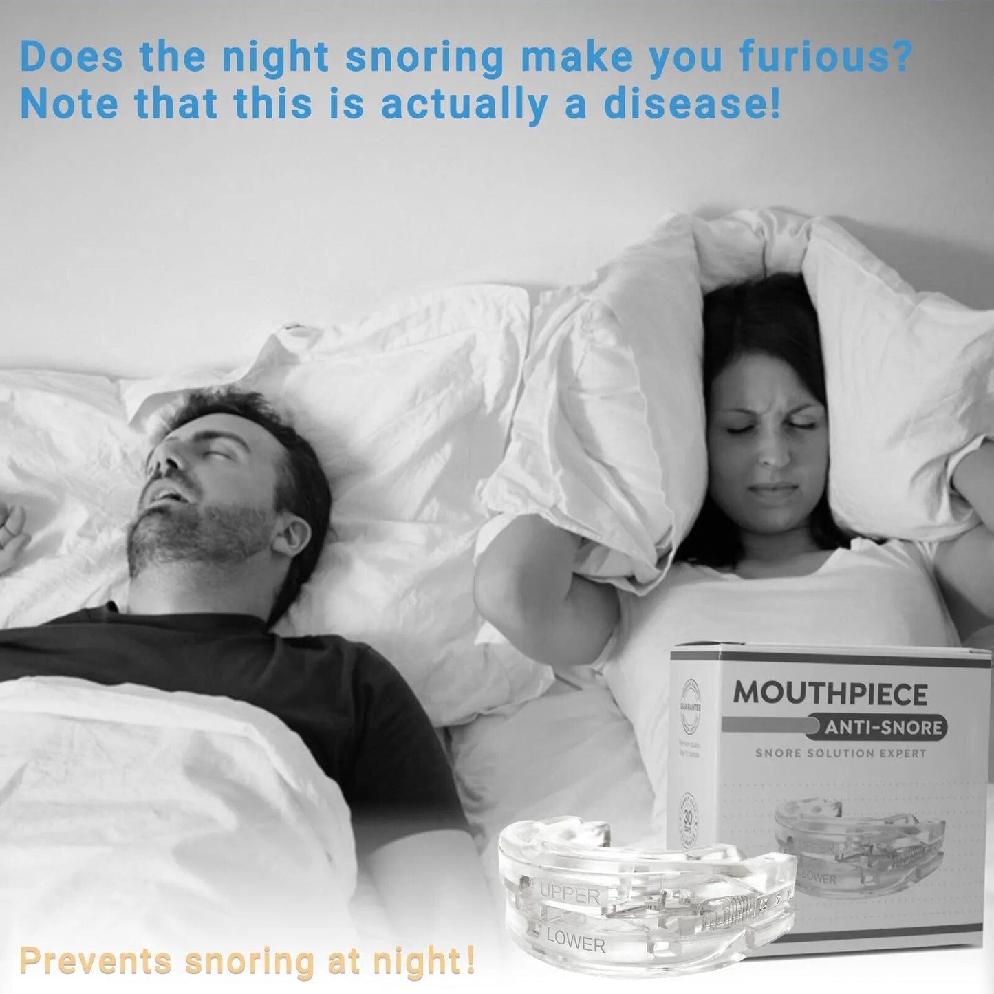 SilentSleep adjustable Anti Apnea Snoring Mouthpiece